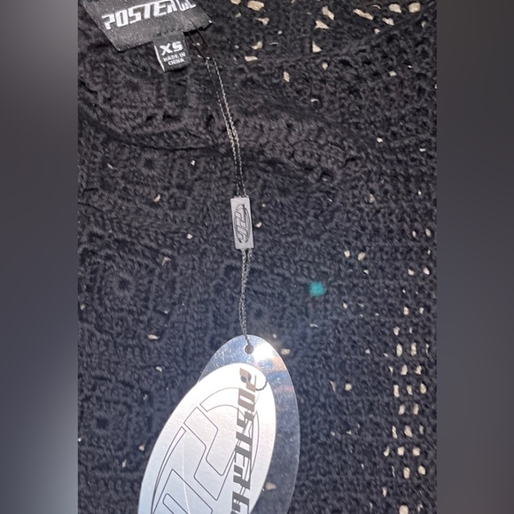 POSTER GRL / DOLLS KILL Crochet Knit Halter Top/Dress with Shrug - Picture 7 of 7